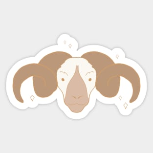 Ram Head Sticker